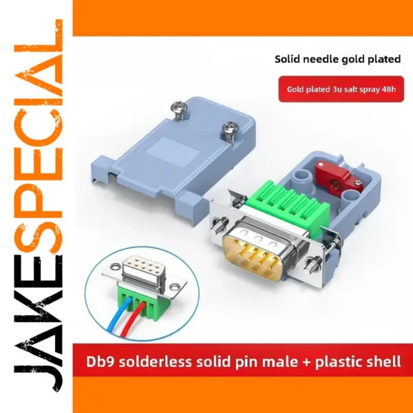 DB9 RS232 Male Connector with Breakout Terminals
