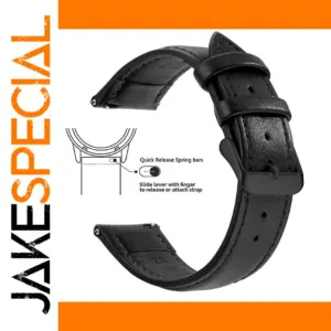 Genuine Leather Watch Band for Samsung and Garmin