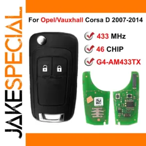 Opel Vauxhall Corsa D Remote Key Fob 433MHz