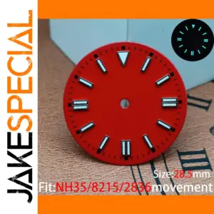 28.5mm Luminous Red Watch Dial Accessory