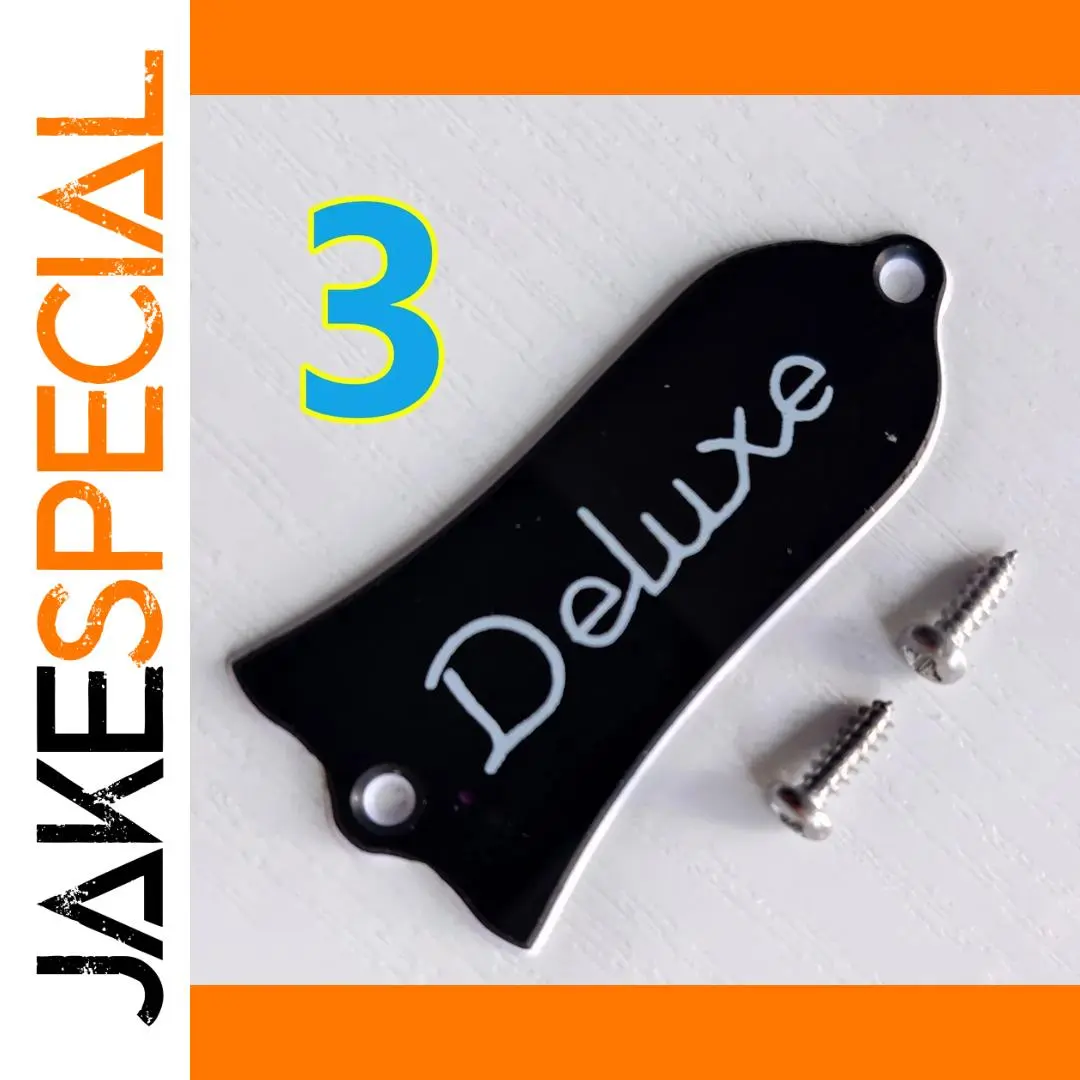 Classic Black Truss Rod Cover for LP/SG Guitars 1 Classic Black Truss Rod Cover for LP/SG Guitars