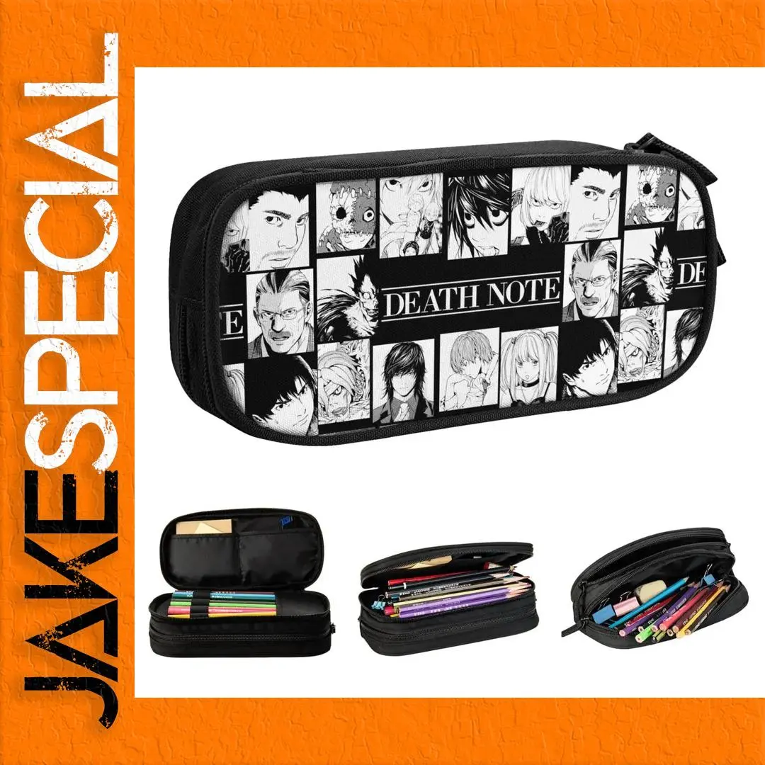 Death Note Anime Pencil Case with Zipper Closure 1 Death Note Anime Pencil Case with Zipper Closure