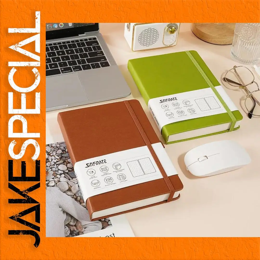 A5 Dotted Notebook with PU Leather Cover 1 A5 Dotted Notebook with PU Leather Cover