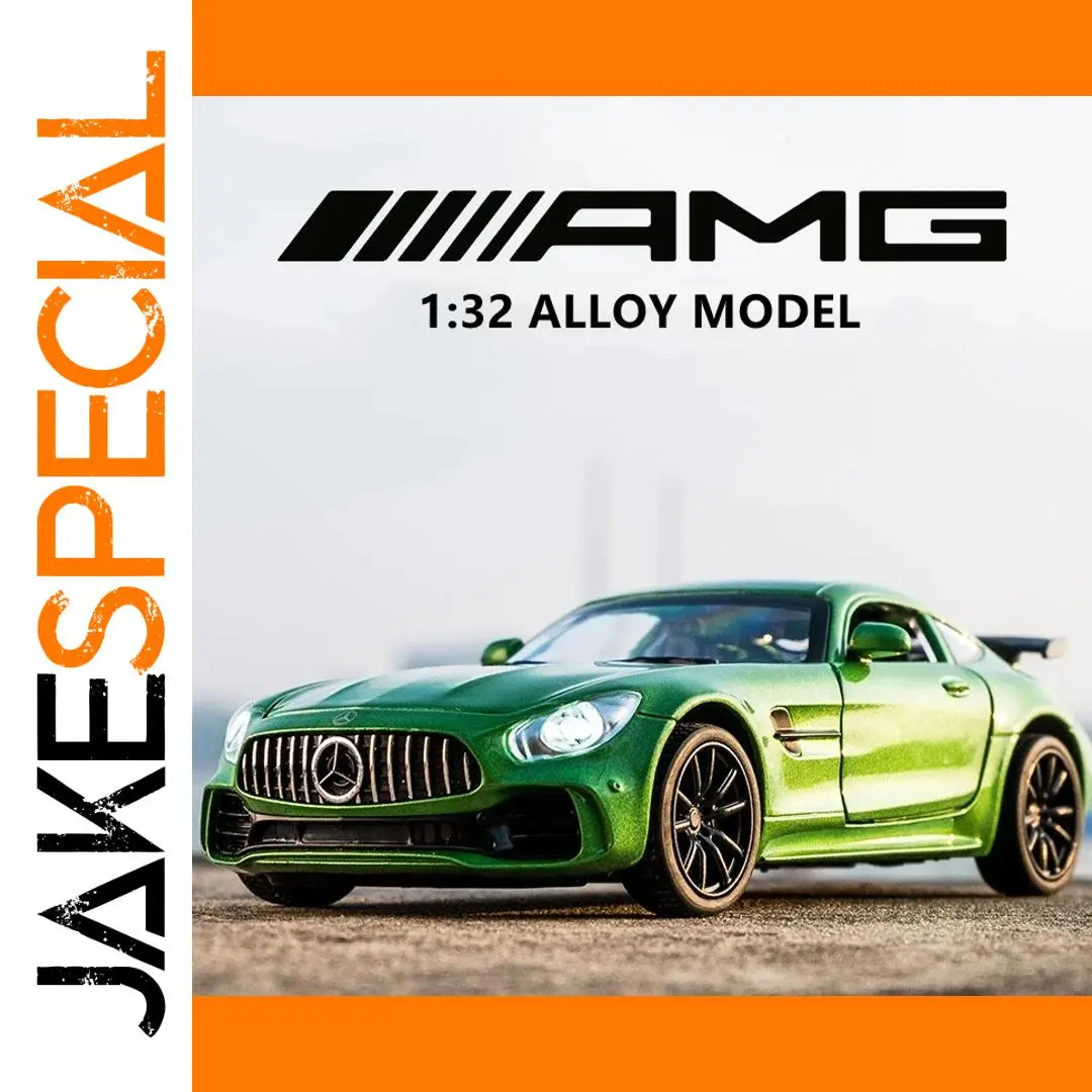 1:32 Green Mercedes-AMG GT Diecast Model Car 1 1:32 Green Mercedes-AMG GT Diecast Model Car