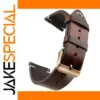 Dark Brown Leather Watch Band for Smartwatches