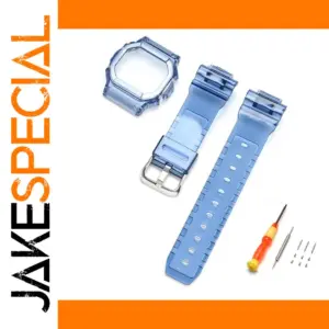 Light Blue Protective Case and Strap for G-Shock