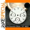 29mm White VK63 Movement Watch Dial
