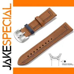 Vintage Leather Watchband for 20mm and 22mm Watches