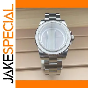40mm Silvery Watch Case for NH35 Movement