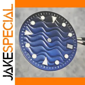 28.5mm Watch Dial for NH35 Movement, Blue Design