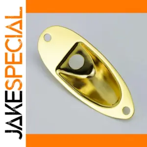 Stratocaster Guitar Jack Input Socket Metal Plate