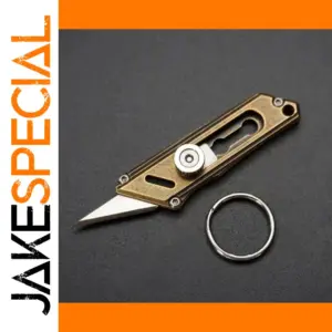Compact Brass Alloy Folding Knife EDC Tool