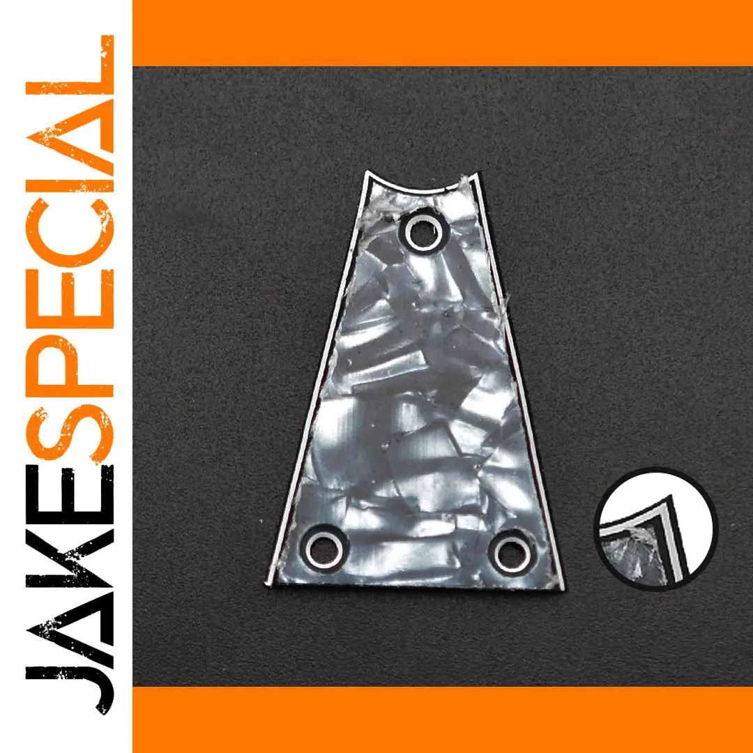 Grey Pearl Triangle Guitar Truss Rod Cover 42.5mm 1 Grey Pearl Triangle Guitar Truss Rod Cover 42.5mm