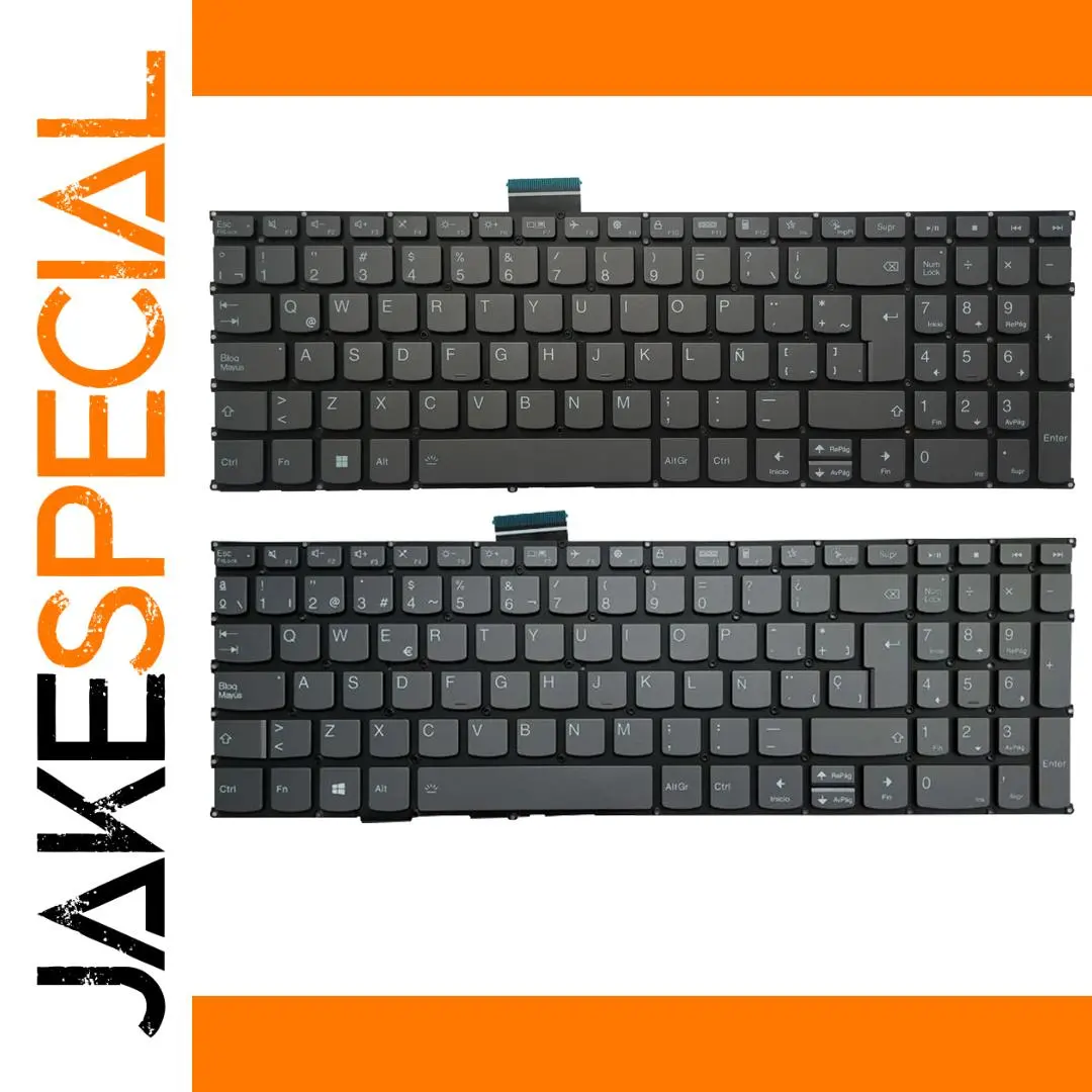 Backlit Spanish Keyboard for Lenovo Ideapad 5 1 Backlit Spanish Keyboard for Lenovo Ideapad 5