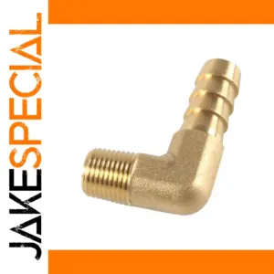 Brass 90-Degree Elbow Pipe Fitting Connector