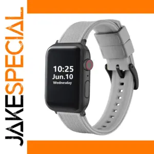 Platinum Gray Silicone Strap for Apple Watch