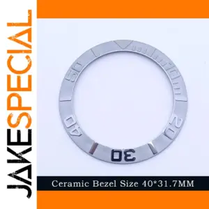 40mm Blue-Green Luminous Ceramic Watch Bezel