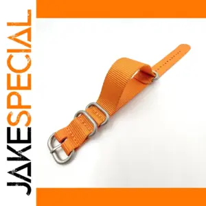 Vibrant Orange NATO Watchband Strap 18-24mm