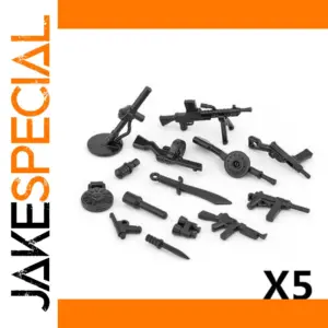 Miniature Black Military Weapons Set for Figures