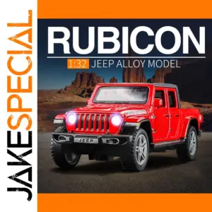 1:32 Scale Red Jeep Wrangler Gladiator Model