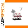 Fantasy Medieval White Horse Building Block Toy