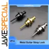 Guitar Strap Lock Set in Black Gold Chrome
