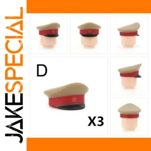 Military-Style Hat for Minifigure Figures