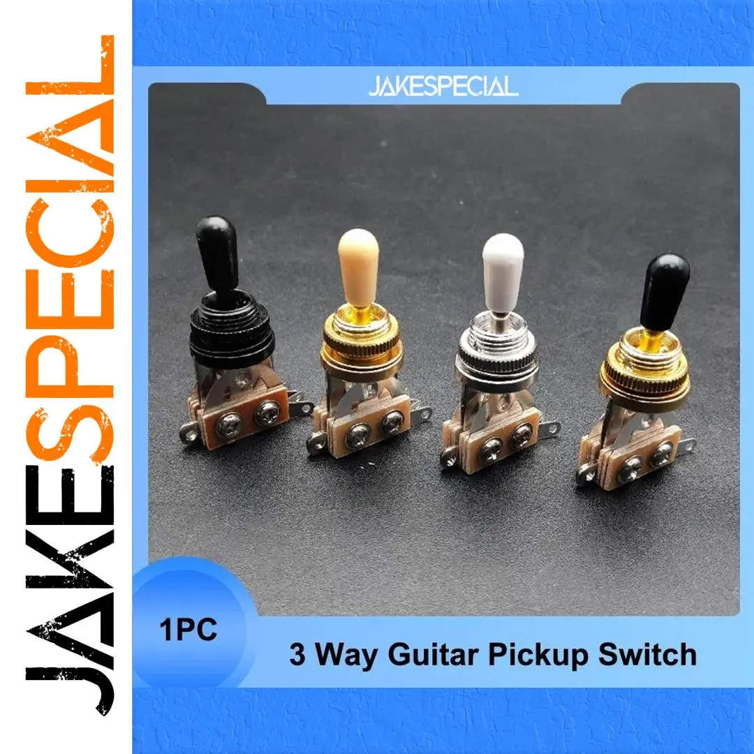 3 Way Guitar Selector Toggle Switch - Multiple Colors 1 3 Way Guitar Selector Toggle Switch - Multiple Colors