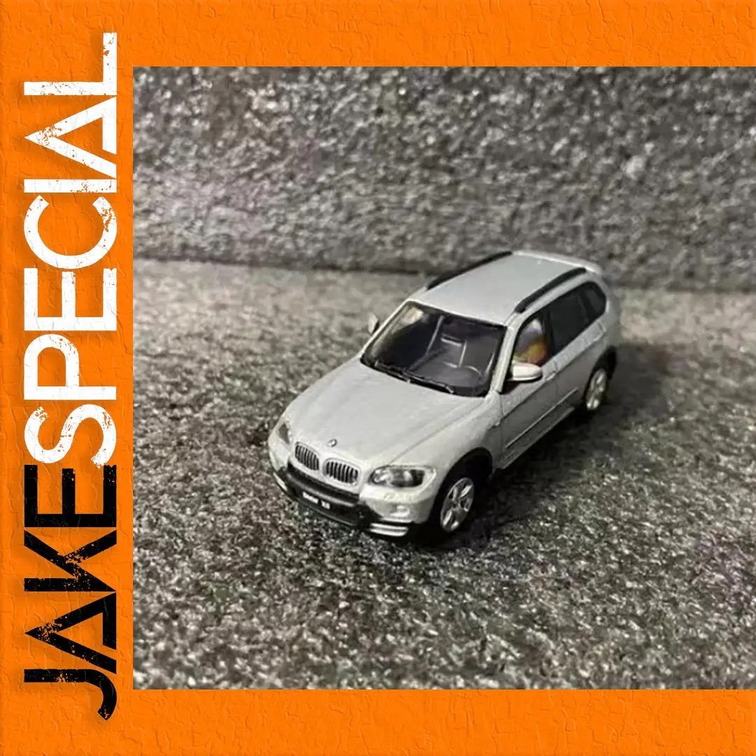 BMW X5 Diecast Model 1/64 Scale Silver Finish 1 BMW X5 Diecast Model 1/64 Scale Silver Finish