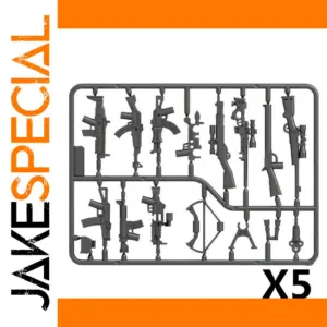Miniature Military Weapons Sprue Set 5pcs