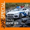 BMW M8 Police Car 1:32 Scale Model