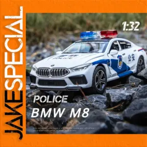 BMW M8 Police Car 1:32 Scale Model