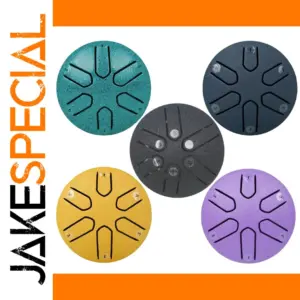3 Inch 6-Tone Mini Steel Tongue Drum with Sticks