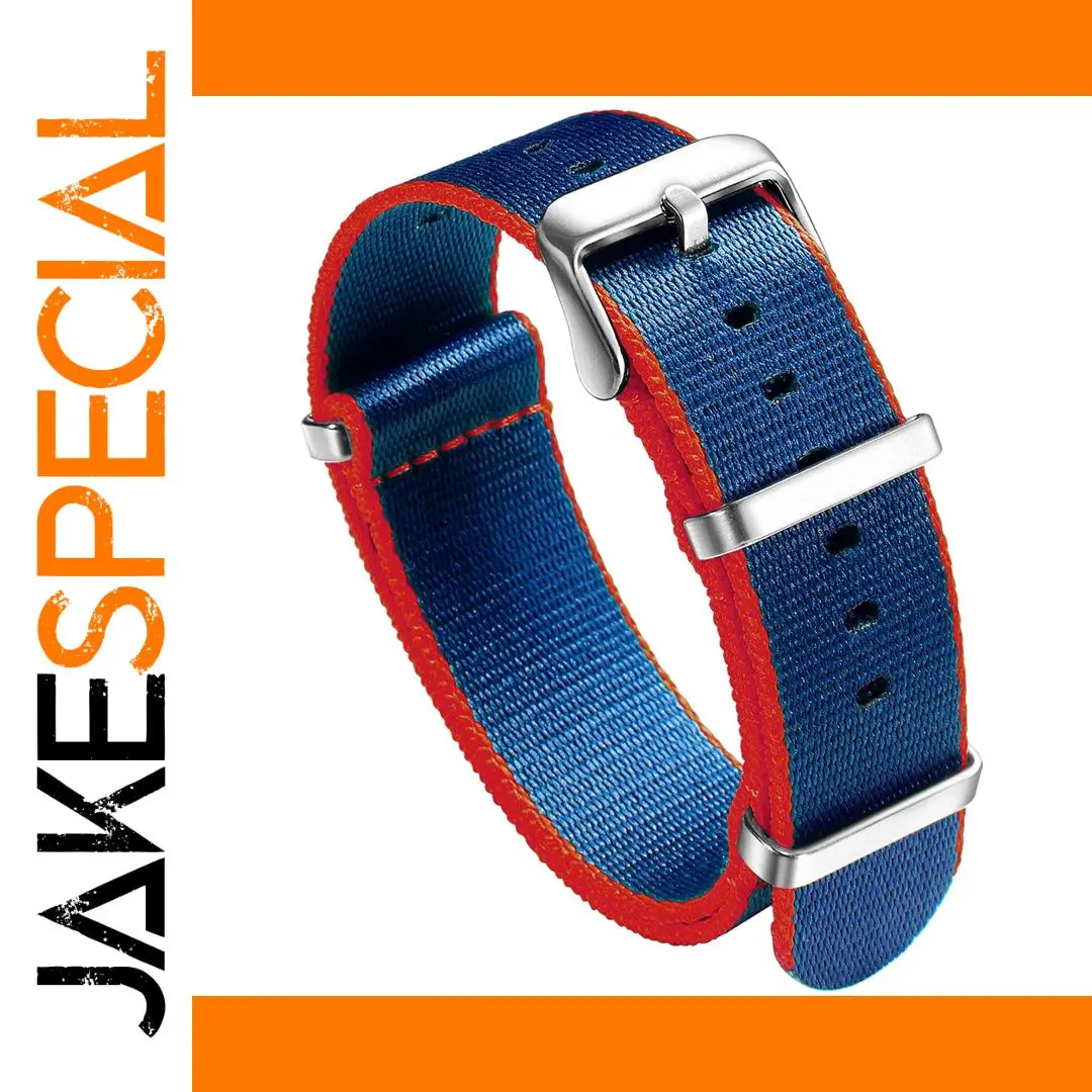 Royal Blue Nylon Watch Band 20mm 22mm 1 Royal Blue Nylon Watch Band 20mm 22mm