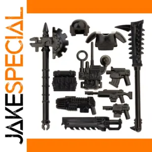 Black Military Minifigures Accessories Set