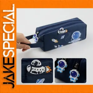 Space Astronaut Canvas Pencil Case