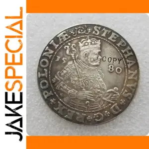Poland Talar Replica Coin 1580 Stephan Batory