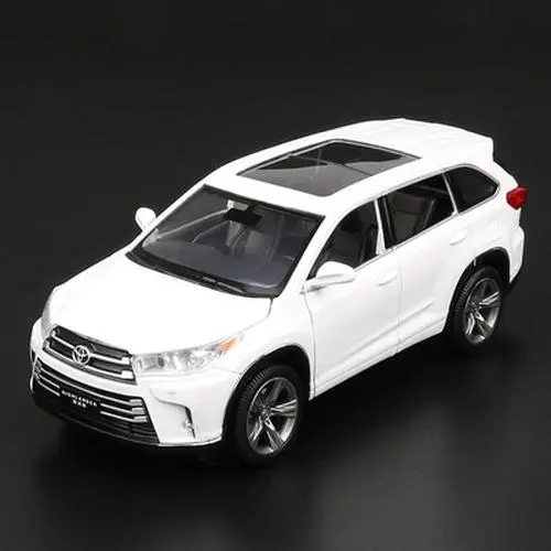 1:32 Scale White Toyota Highlander Diecast Model 7 1:32 Scale White Toyota Highlander Diecast Model - Image 7