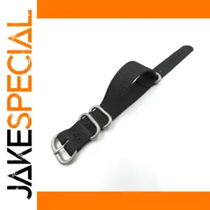 Black Nylon Woven NATO Watchband Strap 18-24mm