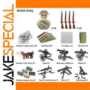 40 Piece World War II Military Minifigures