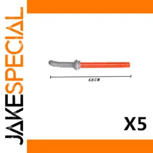 Silver Light Stick Sword with Orange Shaft x5