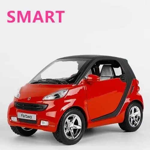 1:32 Diecast Smart Fartwo Model Car Pink 9 1:32 Diecast Smart Fartwo Model Car Pink - Image 9
