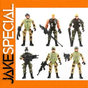 Set of Six 10 cm Military Dolls