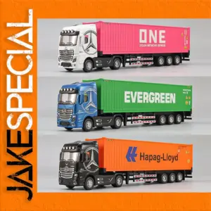1:50 Scale Container Trailer Truck Model Set