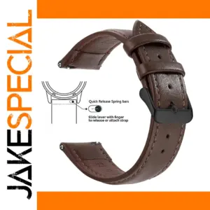 Genuine Leather Quick Release Watch Band 18mm-22mm