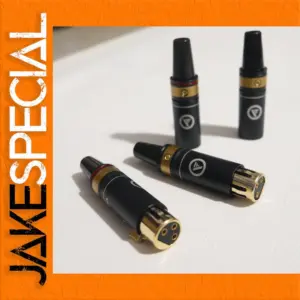 4-Pack 3-Pin XLR Audio Connectors Set