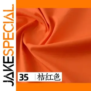 145x50cm Orange Poplin Cotton Fabric for DIY