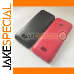 Back Cover for Nokia 208 Phone - Black/Red