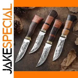 Corroded Pattern Stainless Steel Knife Set