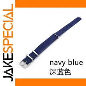 Navy Blue Ballistic Nylon Watchband 22mm 20mm 18mm